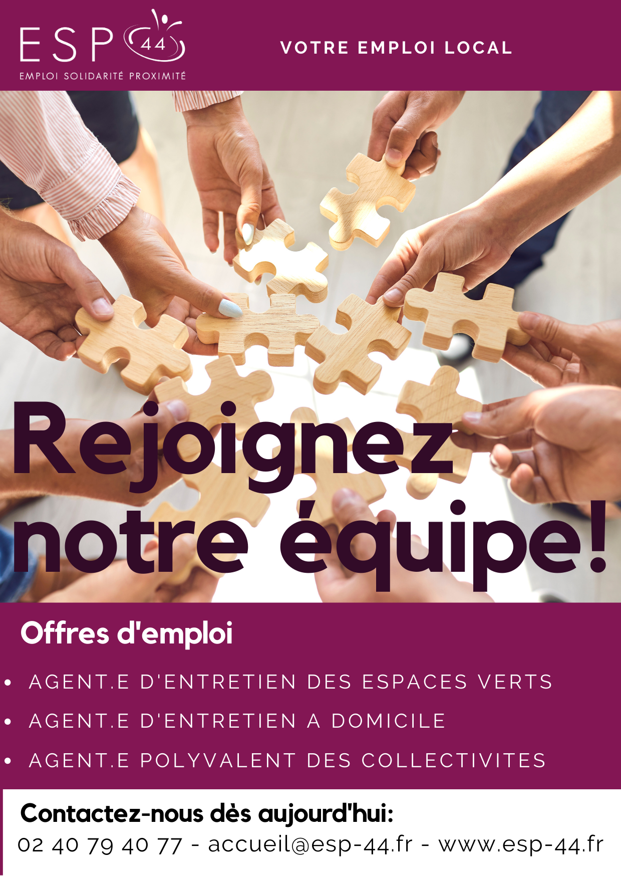 2023 - Février - Affiche Recrutement Emploi